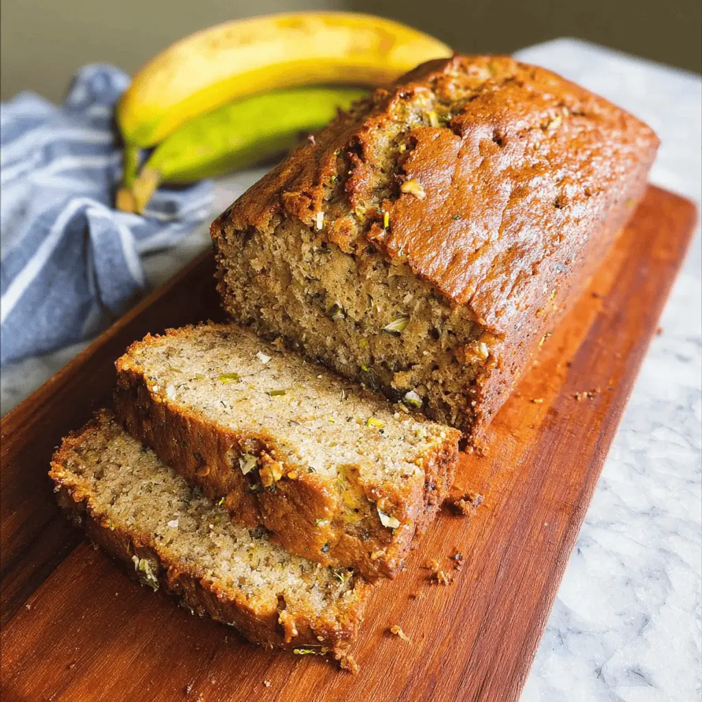 Moist Zucchini Banana Bread Recipe