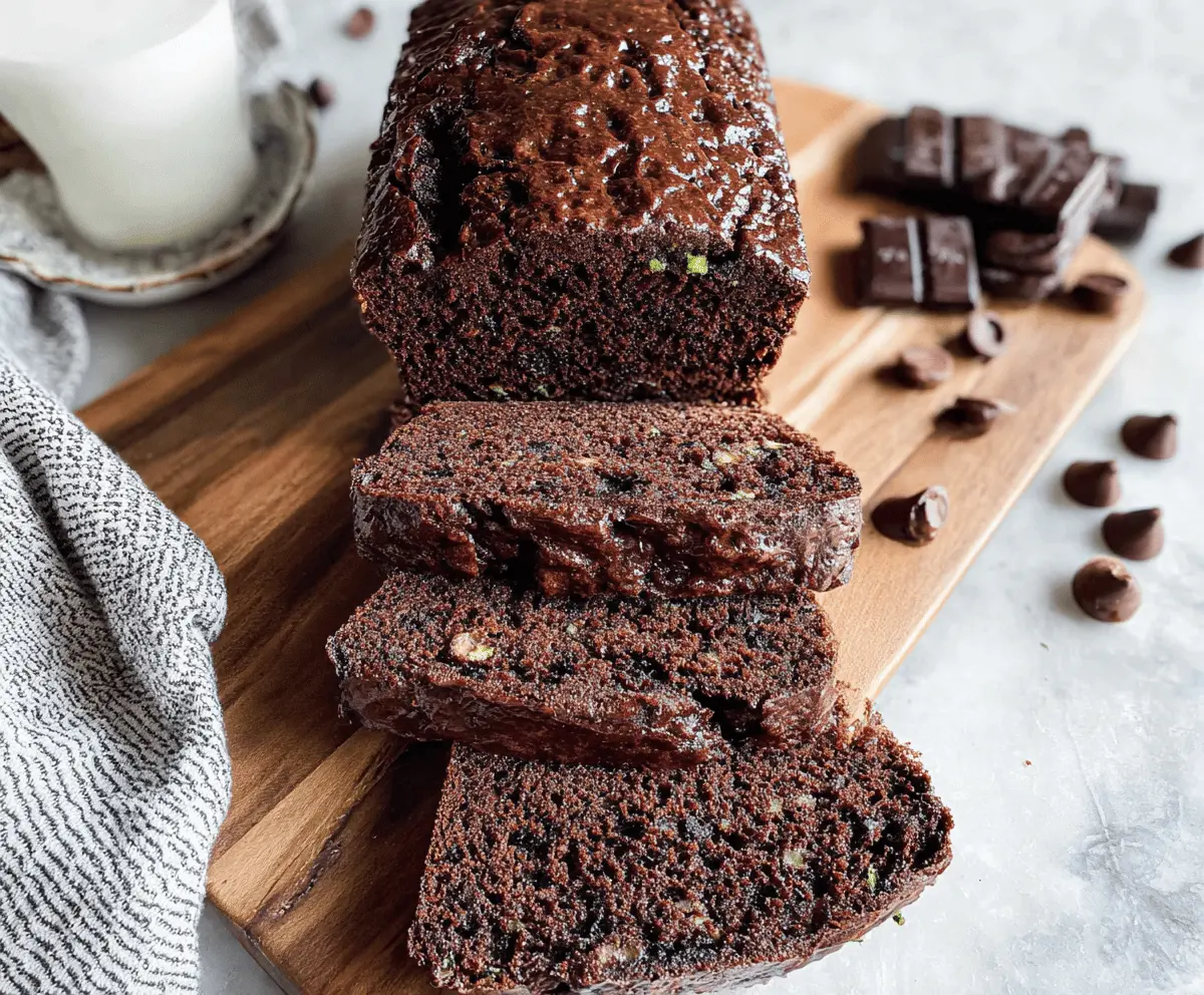 Healthy Chocolate Zucchini Bread Recipe