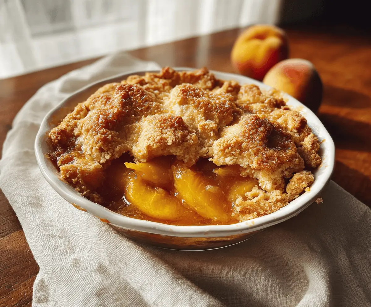Classic Southern Peach Cobbler Recipe