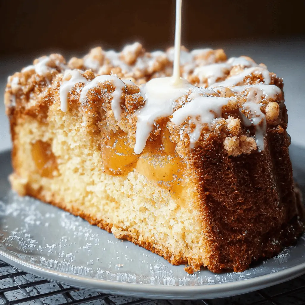 Cream Cheese Peach Cobbler Pound Cake Recipe