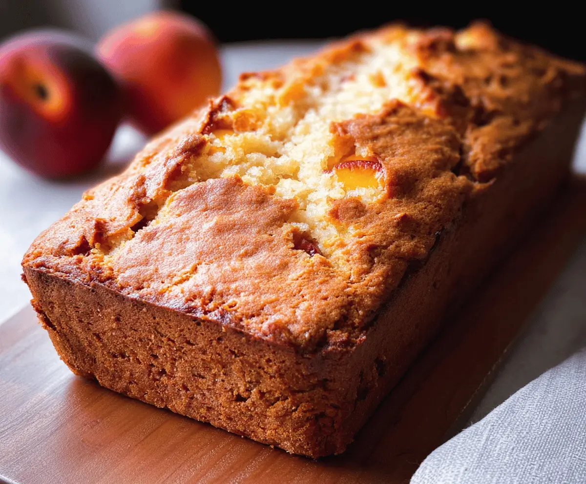 Easy Southern Peach Bread Recipe With Fresh Peaches