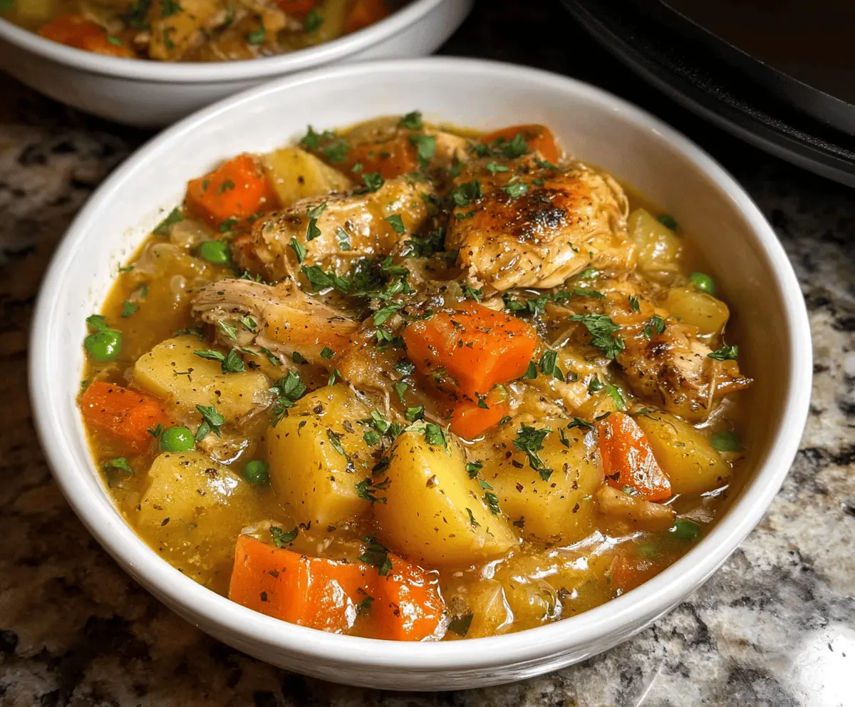 Easy Slow Cooker Chicken Stew Recipe for Cozy Meals