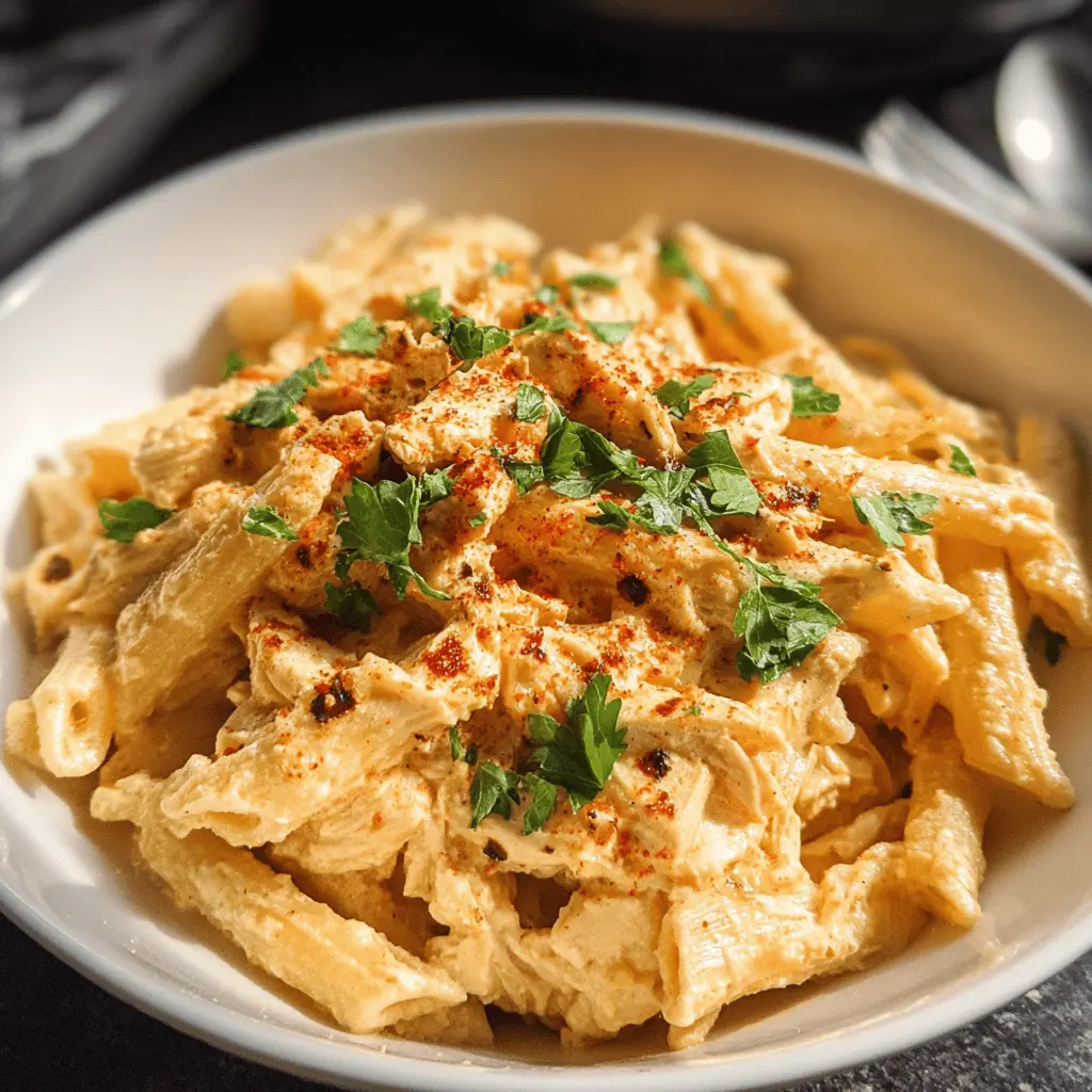 Easy Crock Pot Cajun Chicken Pasta Recipe