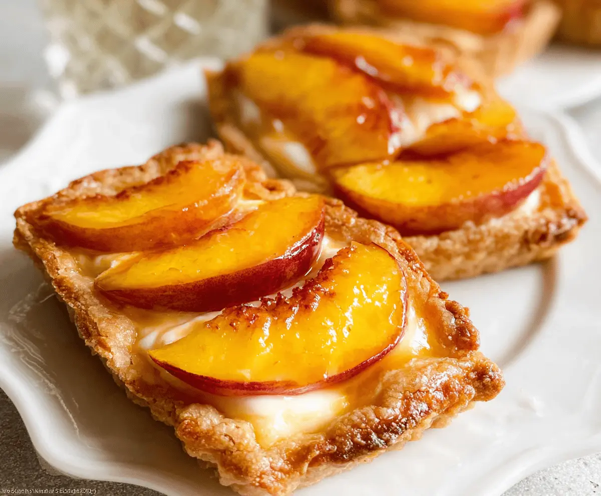 Mini Peach and Cream Cheese Tartlets Recipe