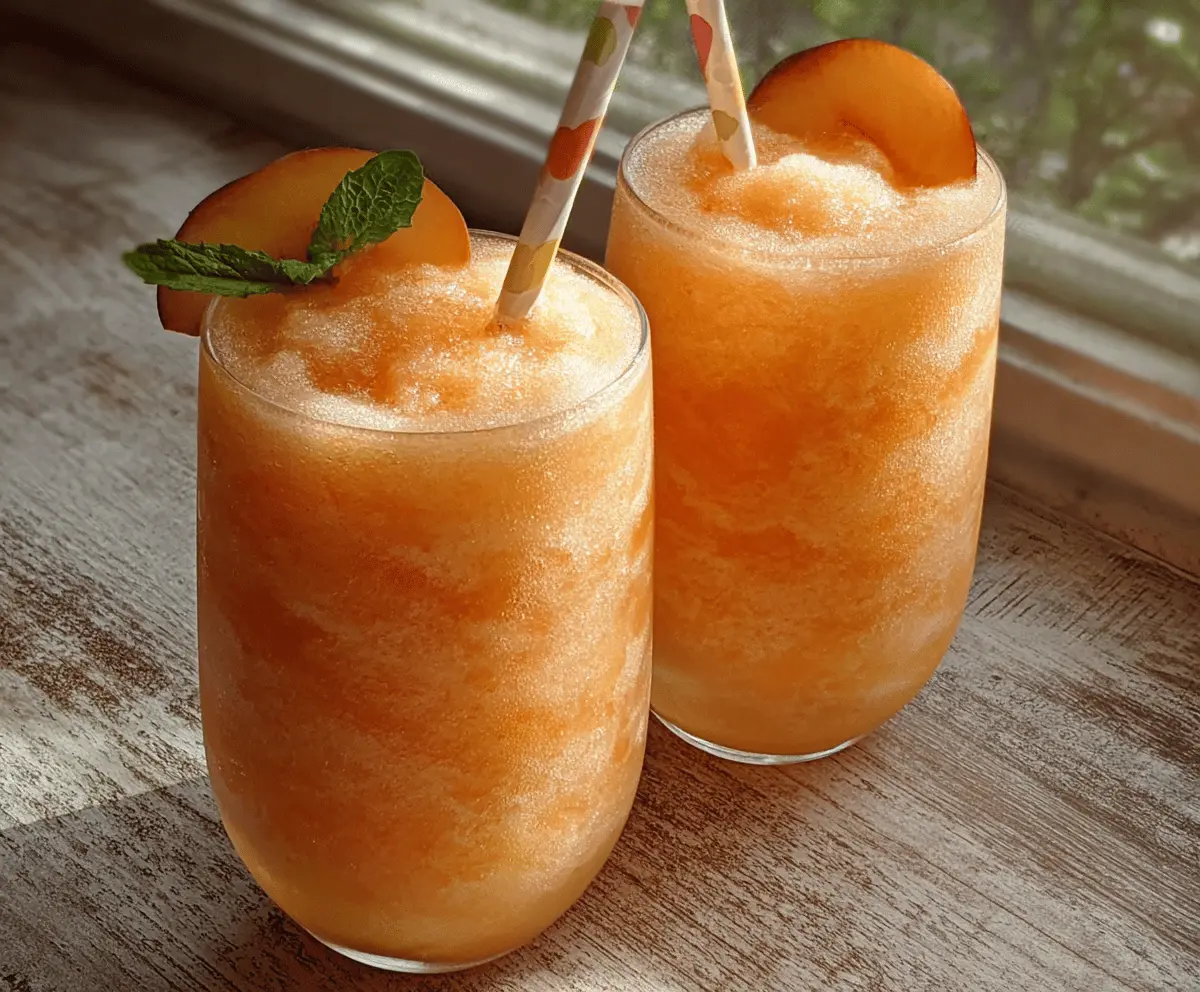 Refreshing Peach Lemonade Slush Recipe