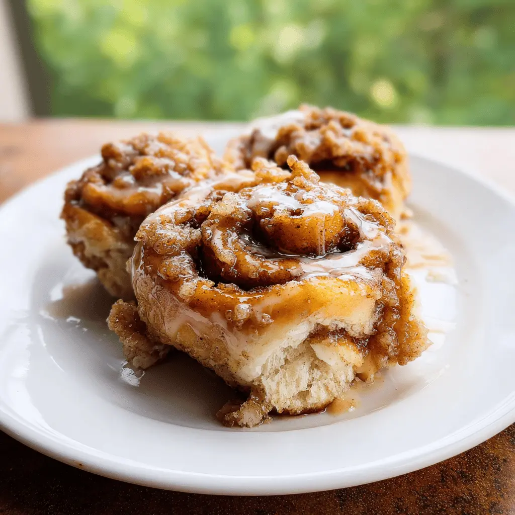 Peach Cobbler Cinnamon Rolls Recipe