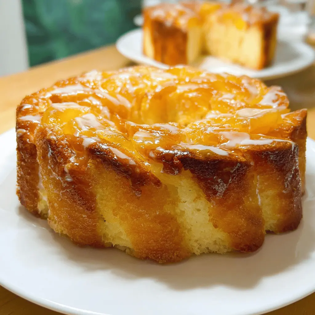 Easy Peach Cobbler Pound Cake Recipe