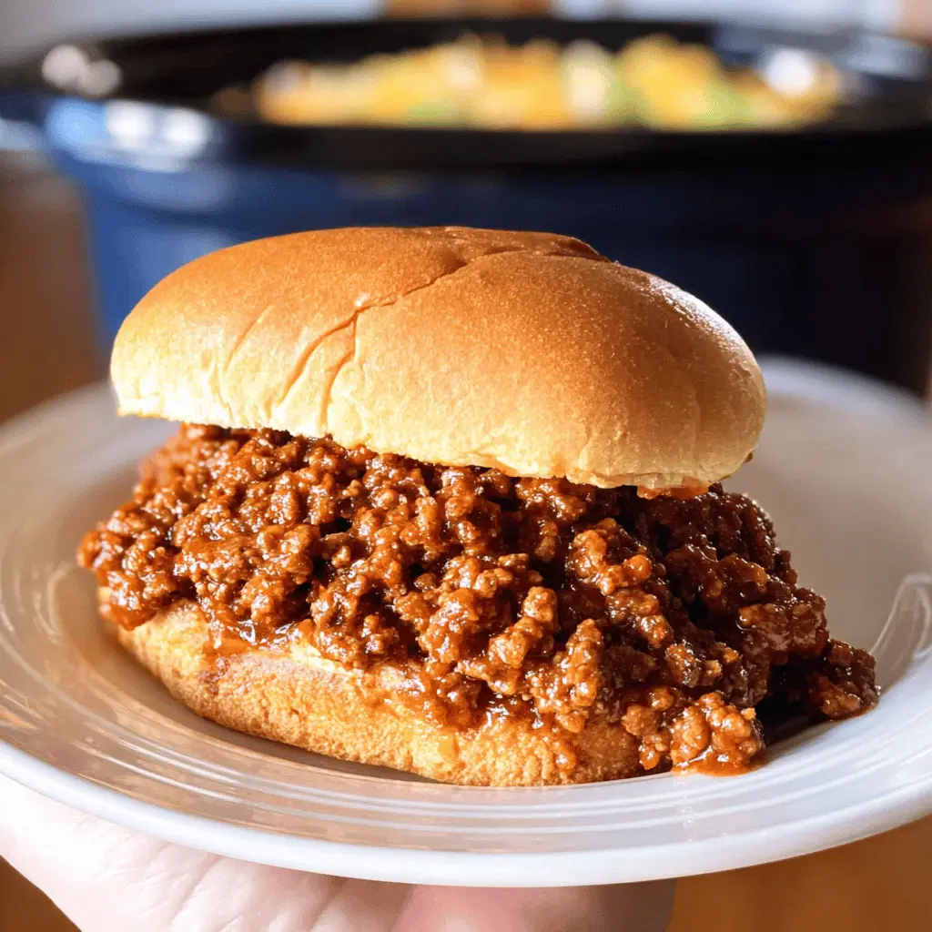 Easy Slow Cooker Sloppy Joes Recipe