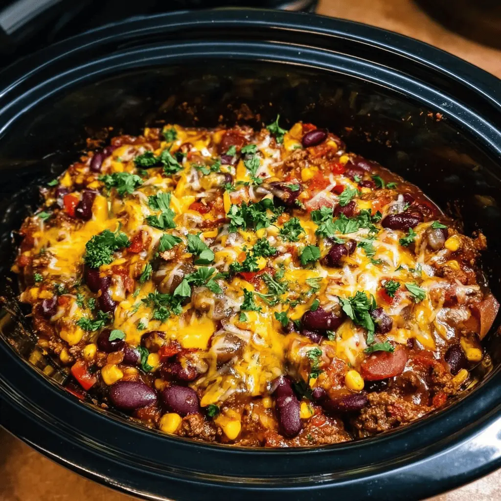 Easy Slow Cooker Cowboy Casserole Recipe