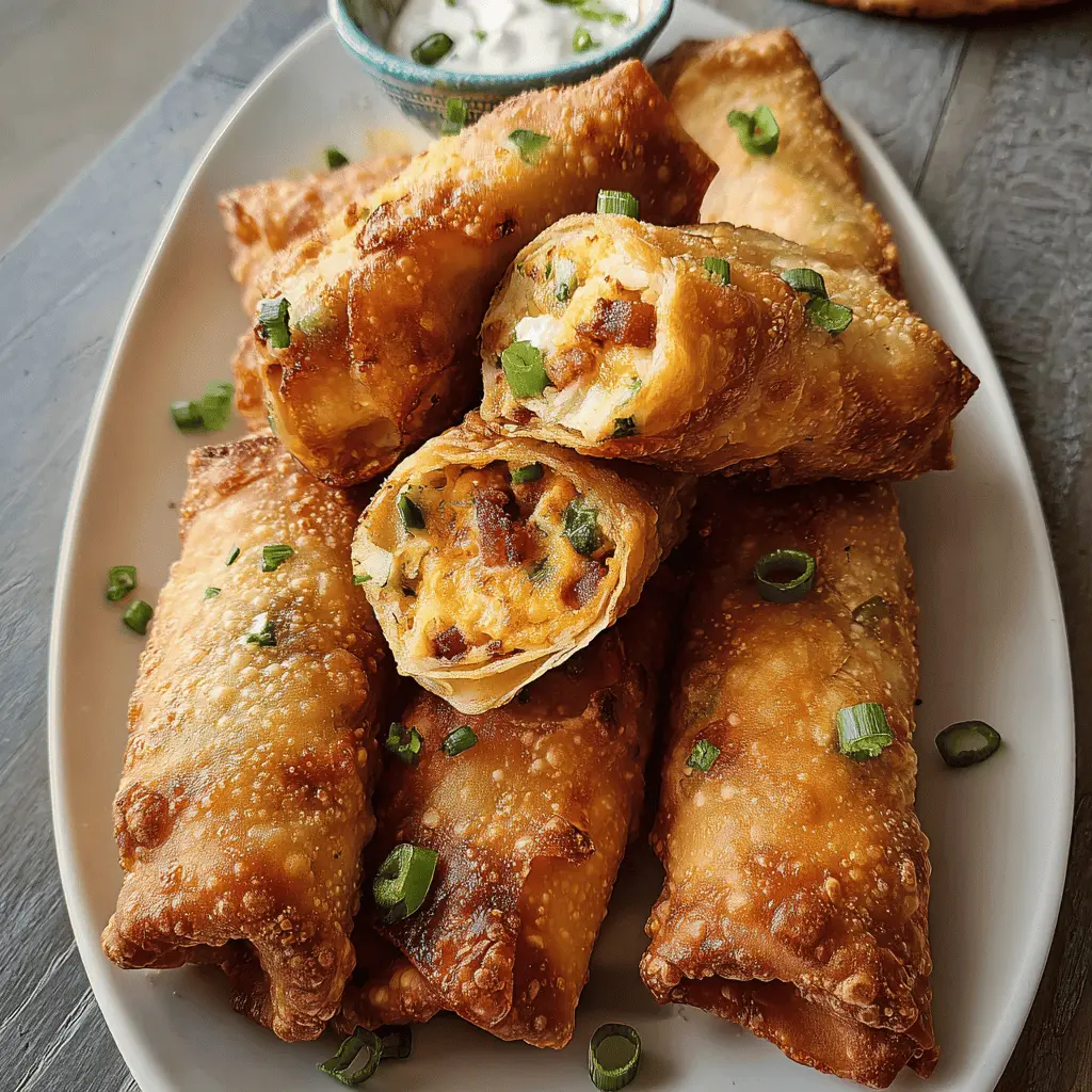 Crispy Bacon Jalapeño Popper Eggrolls Recipe