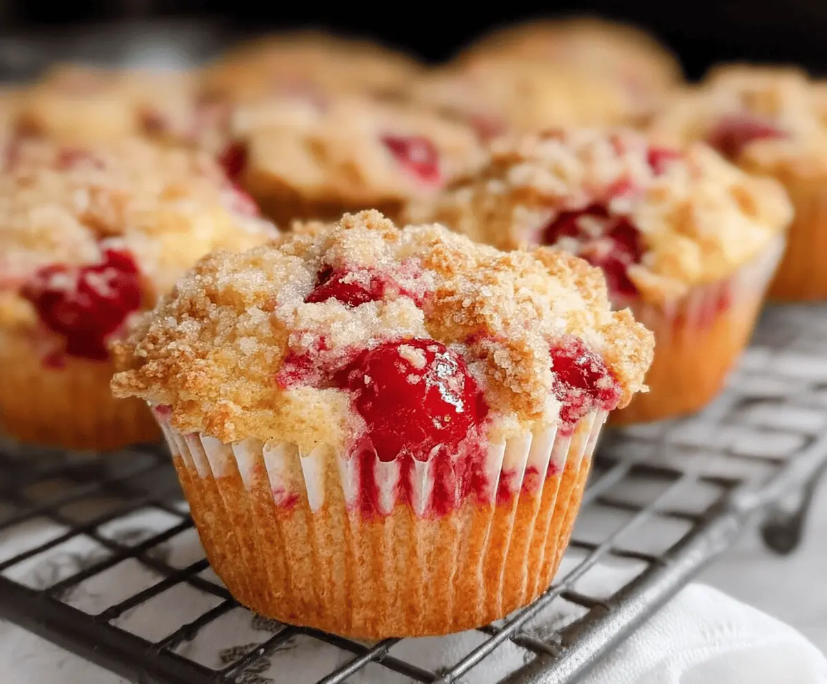 Easy Cherry Cobbler Muffins Recipe