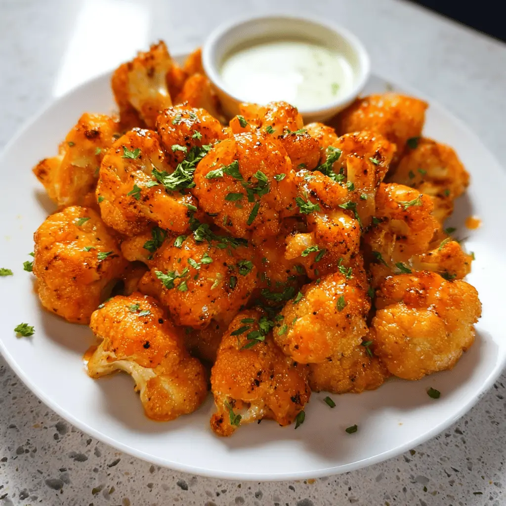 Crispy Air Fryer Buffalo Cauliflower Bites