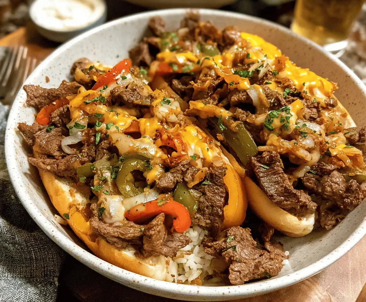 Easy Philly Cheesesteak Bowls Recipe