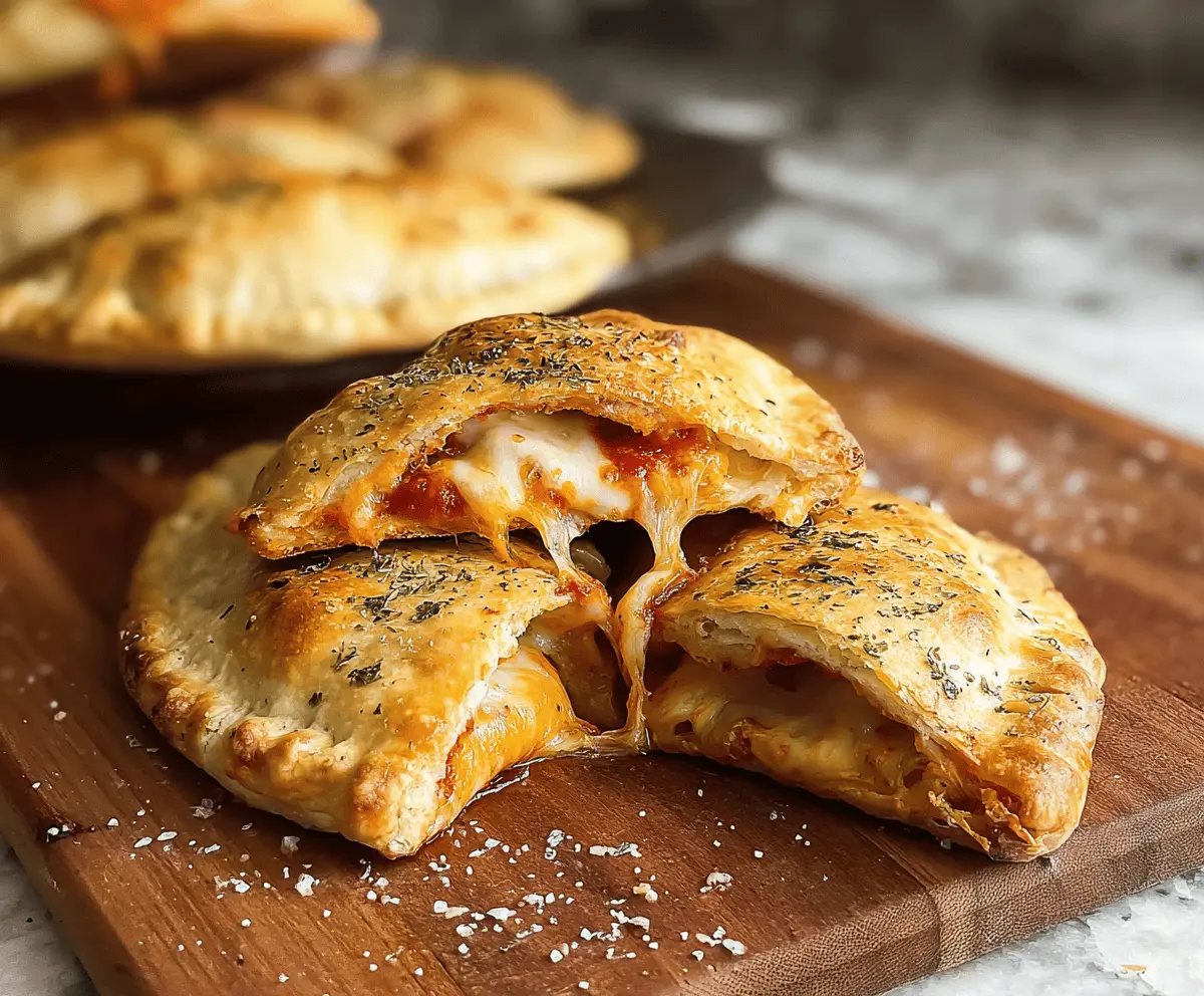 Easy Homemade Cheesy Pizza Pockets Recipe