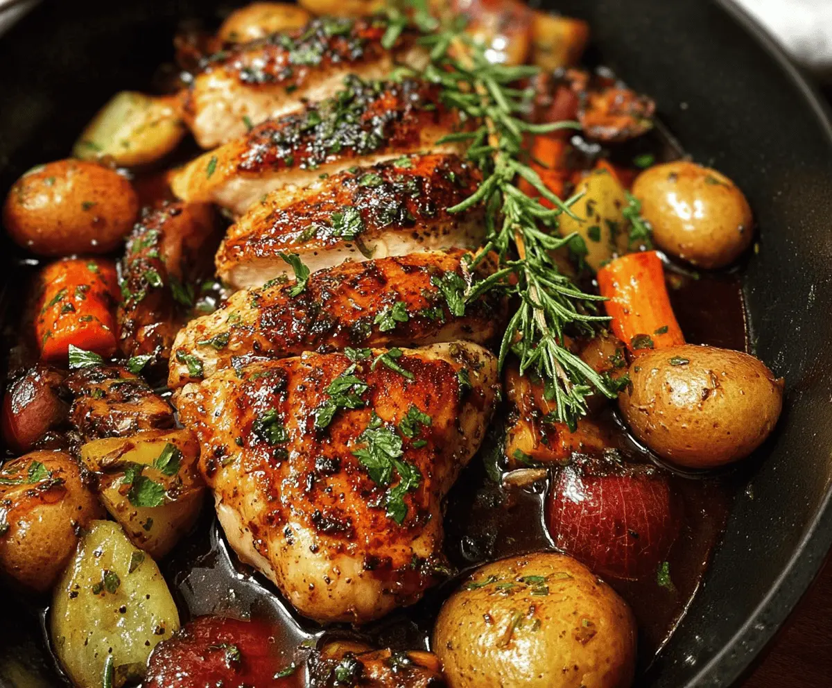 Easy One Pan Balsamic Chicken Recipe