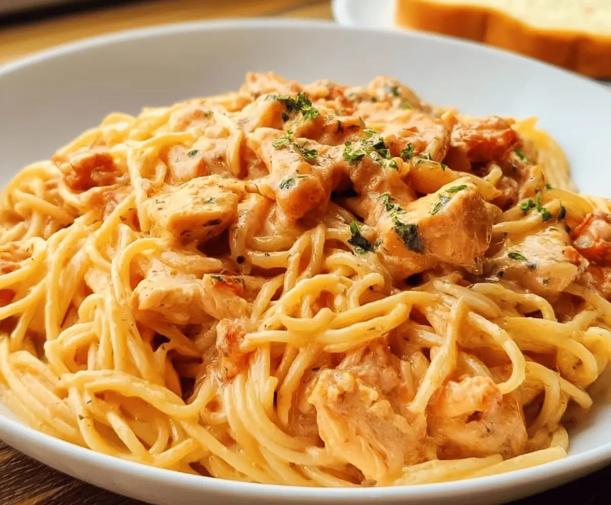 Creamy Chicken Spaghetti Recipe for Dinner
