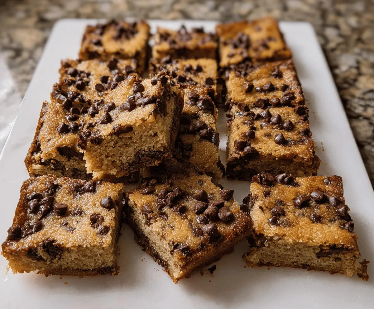Easy Chocolate Chip Banana Bars Recipe