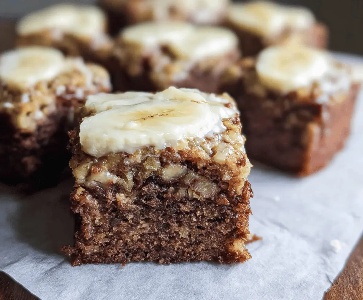 Moist Banana Bread Brownies Recipe