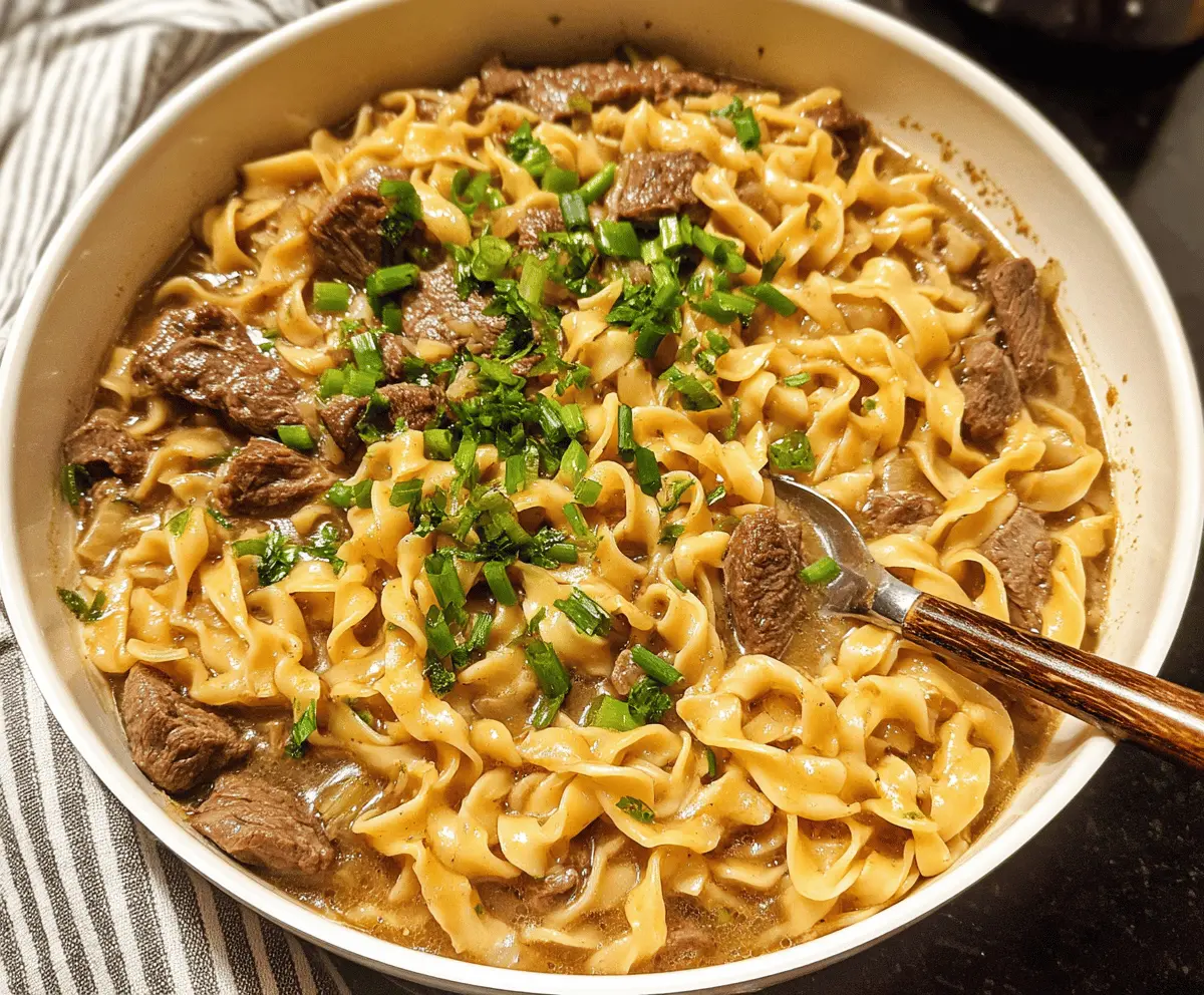 Quick 30-Minute Beef and Noodles Dinner