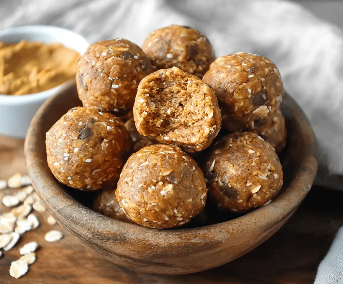 Delicious homemade almond butter pumpkin protein balls on a white plate, perfect for a healthy snack or energy boost.
