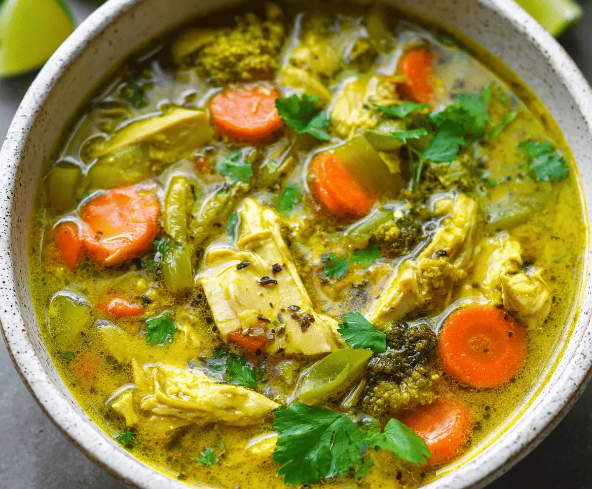 Anti-Inflammatory Turmeric Chicken Soup