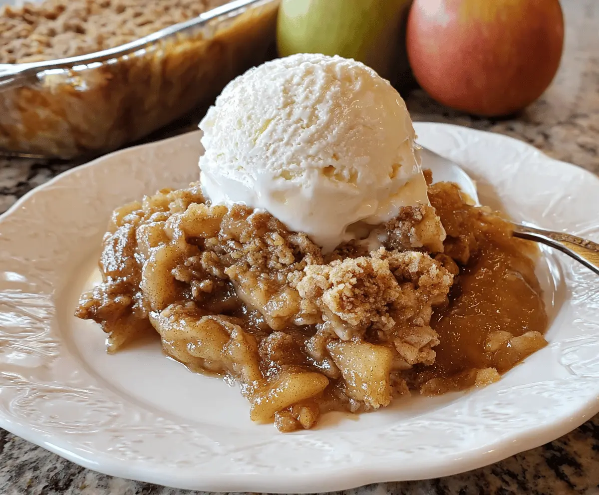 Delicious homemade apple pie dump cake with golden crust and caramelized apple filling, perfect for dessert or fall gatherings.