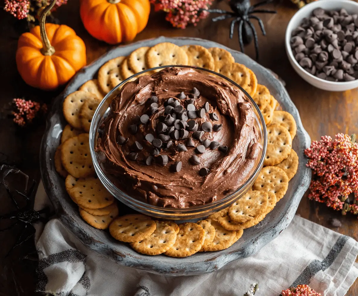 Halloween Brownie Batter Dip