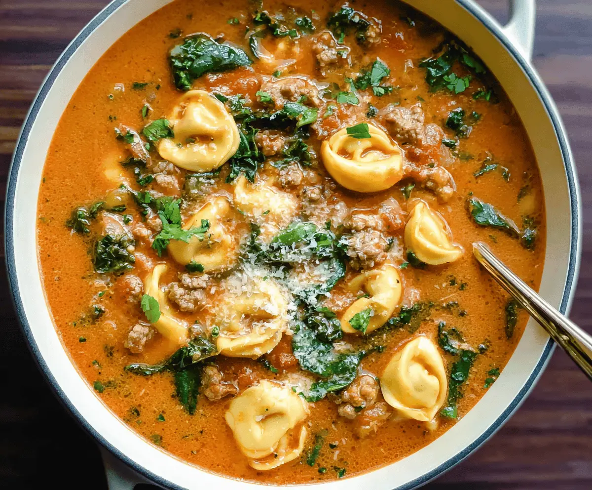 Sausage Tortellini Soup