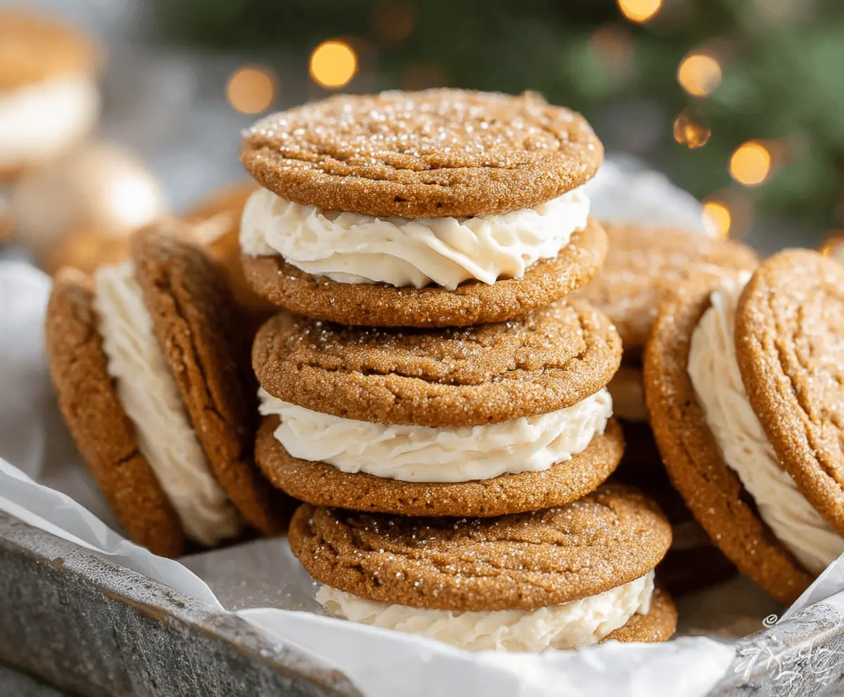 Gingerbread Sandwich Cookies