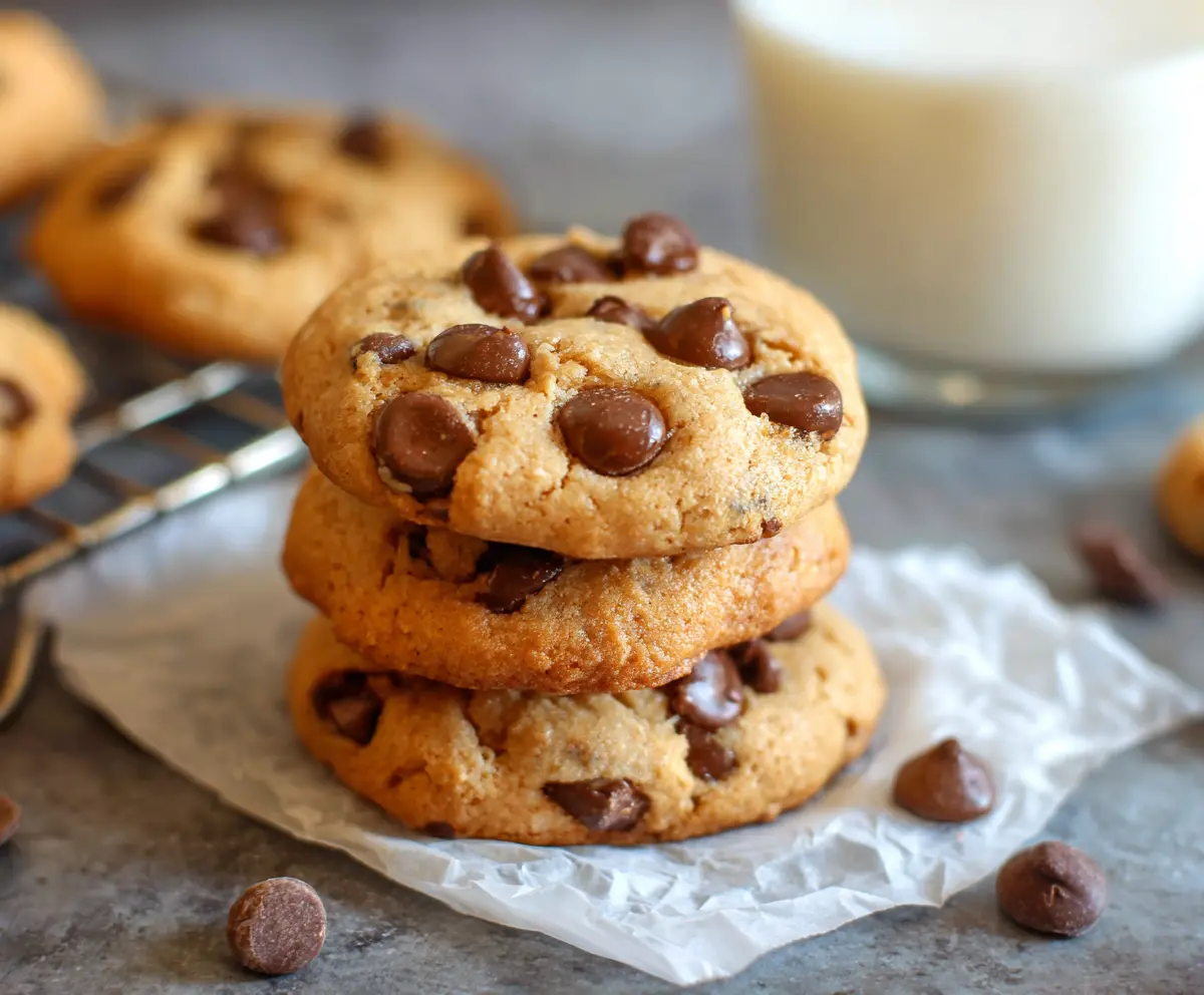 Delicious Greek yogurt protein cookies on a white plate showcasing healthy snack options.