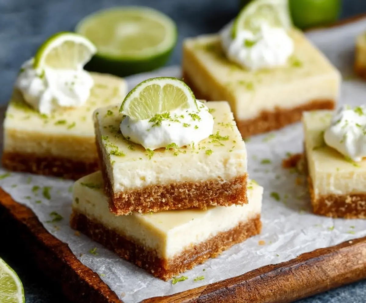 Delicious Key Lime Pie Bars with a golden crust and creamy lime filling