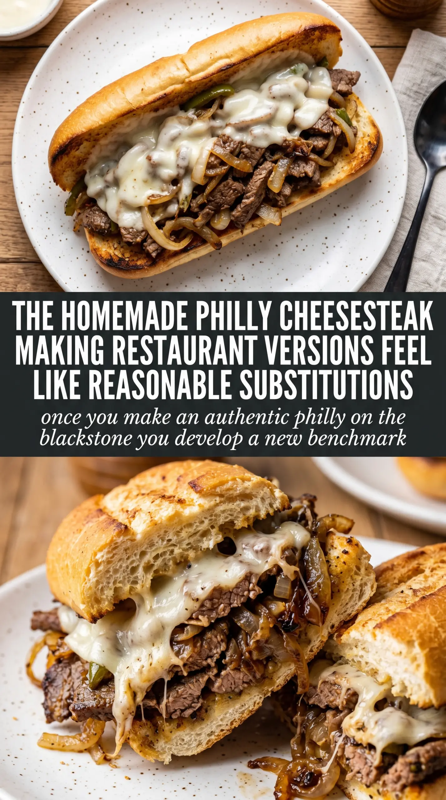 authentic blackstone philly cheesesteak cooked tender