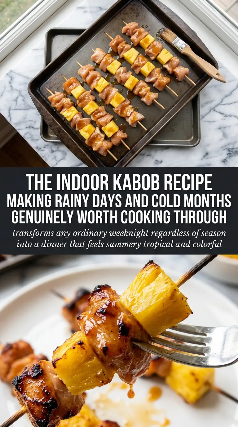 Baked Pineapple Chicken Kabobs sweet savory colorful