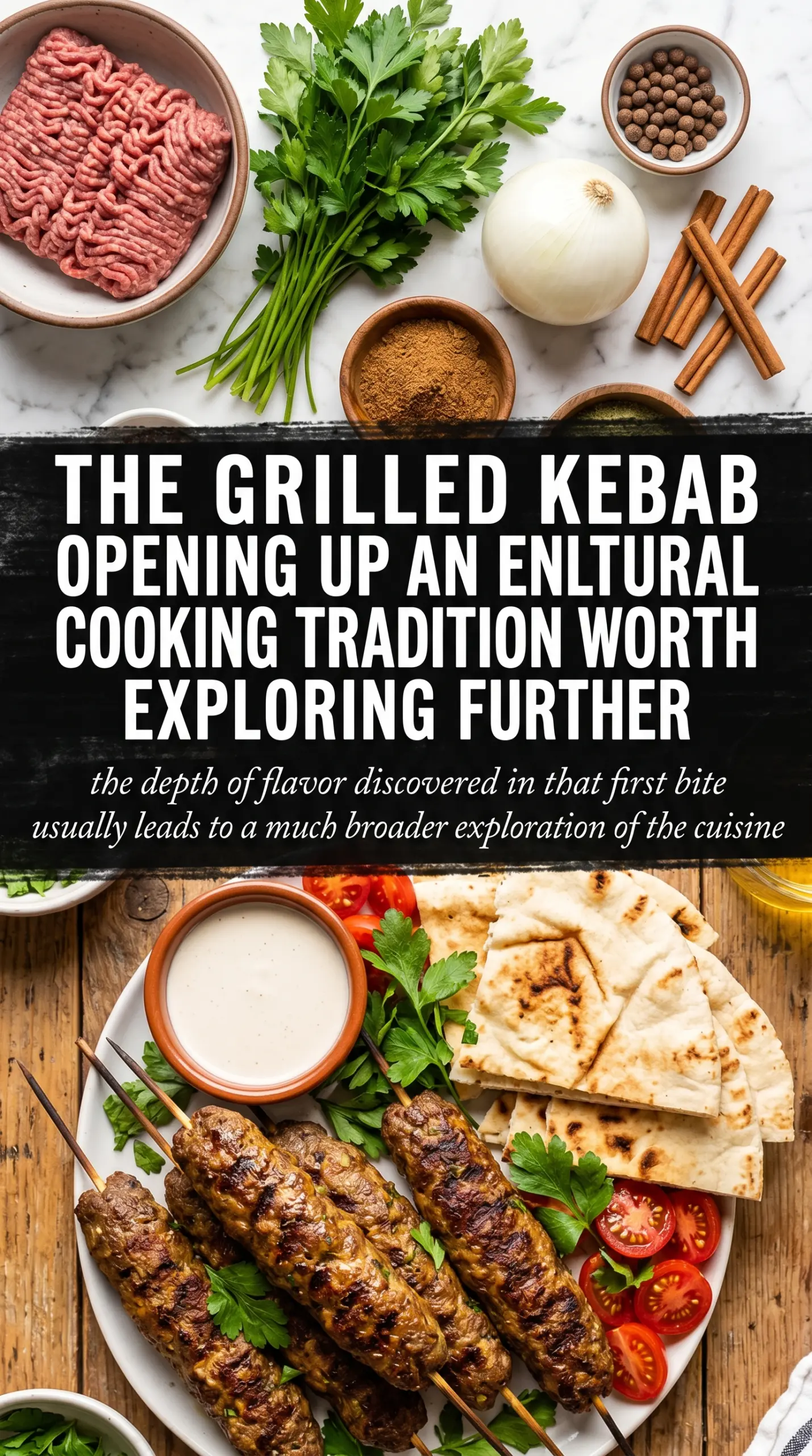 Beef Kafta Kebabs spiced beef skewers grilled