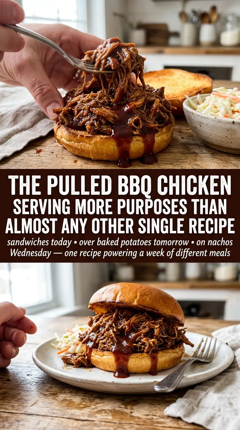 Crockpot BBQ Chicken tender shredded
