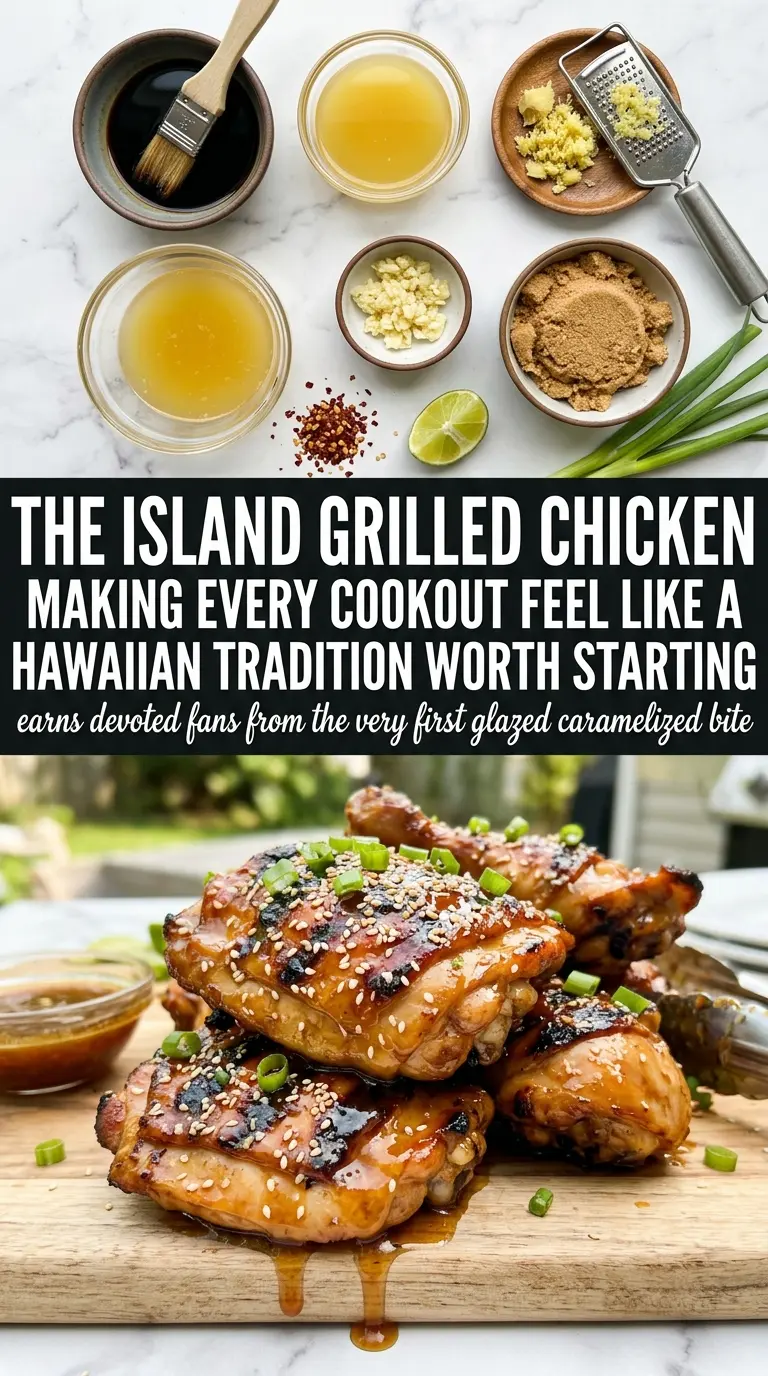 Grilled Huli Huli Chicken sweet-savory caramelized