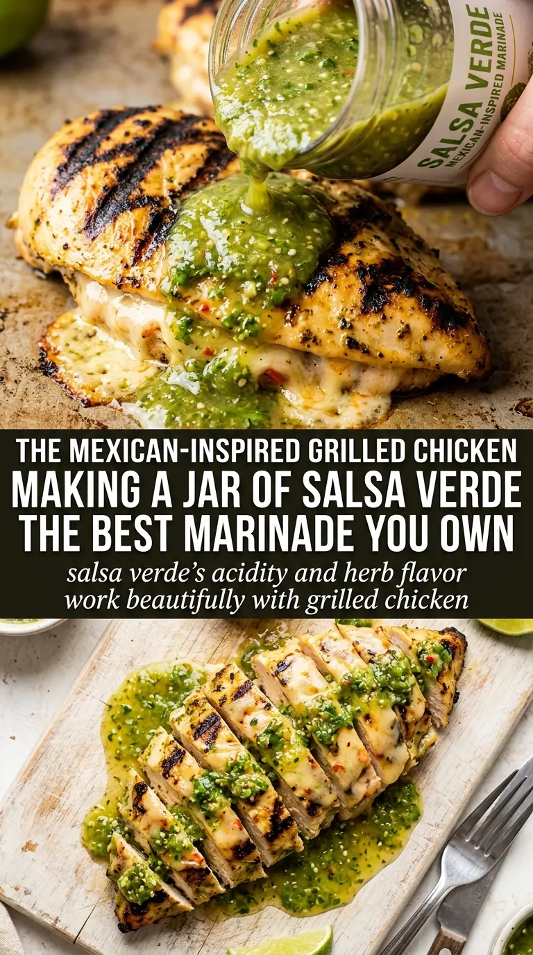 grilled salsa verde pepper jack chicken cooked grilled