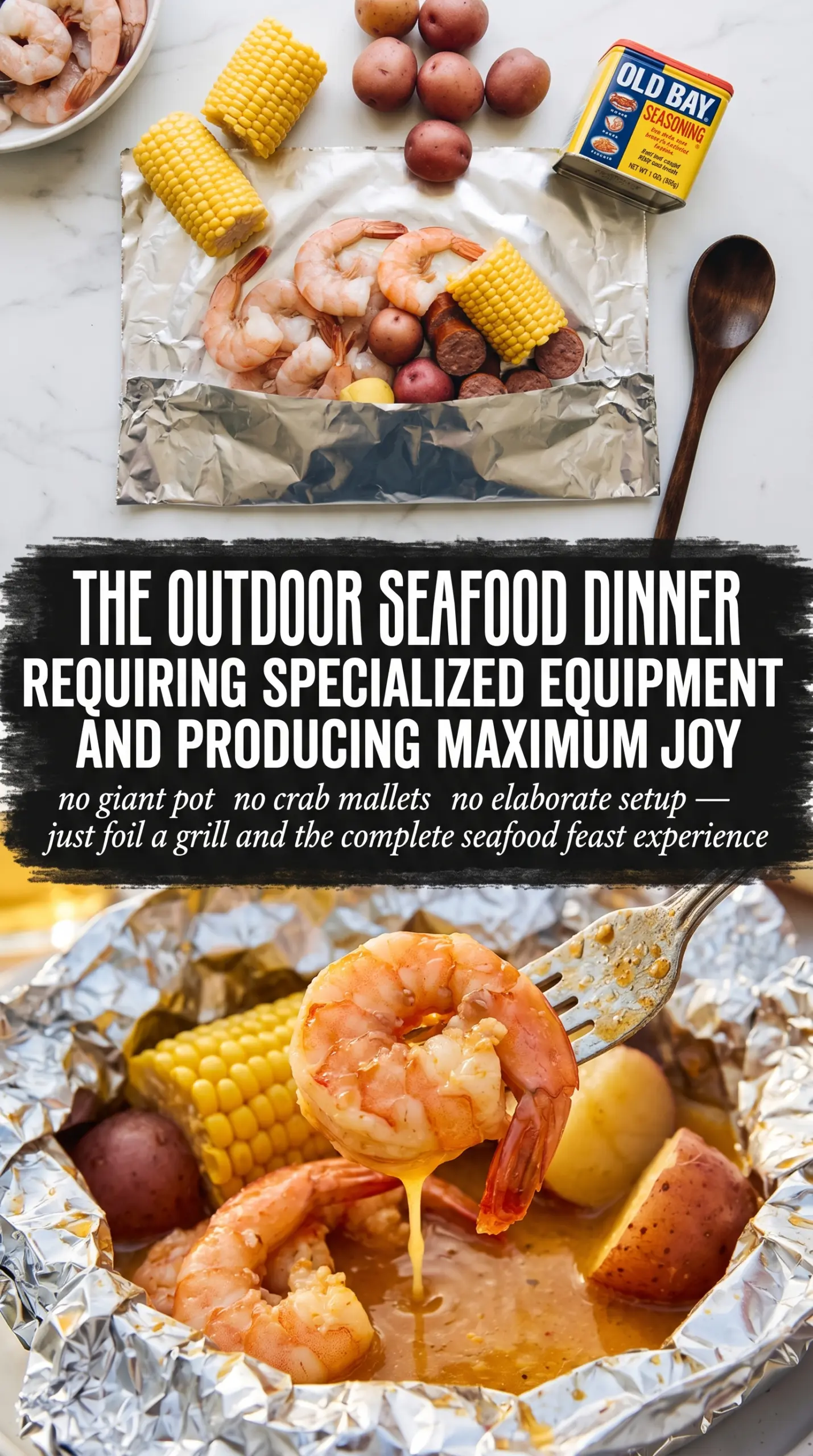 Grilled Shrimp Boil in Foil Packets shrimp boil, foil packet, lemony