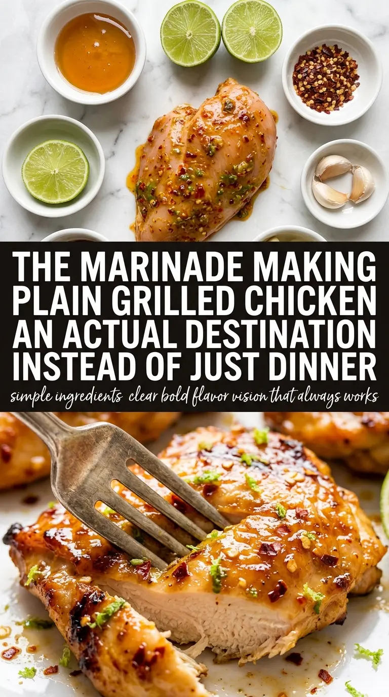 Spicy Honey-Lime Chicken, grilled, caramelized, citrusy