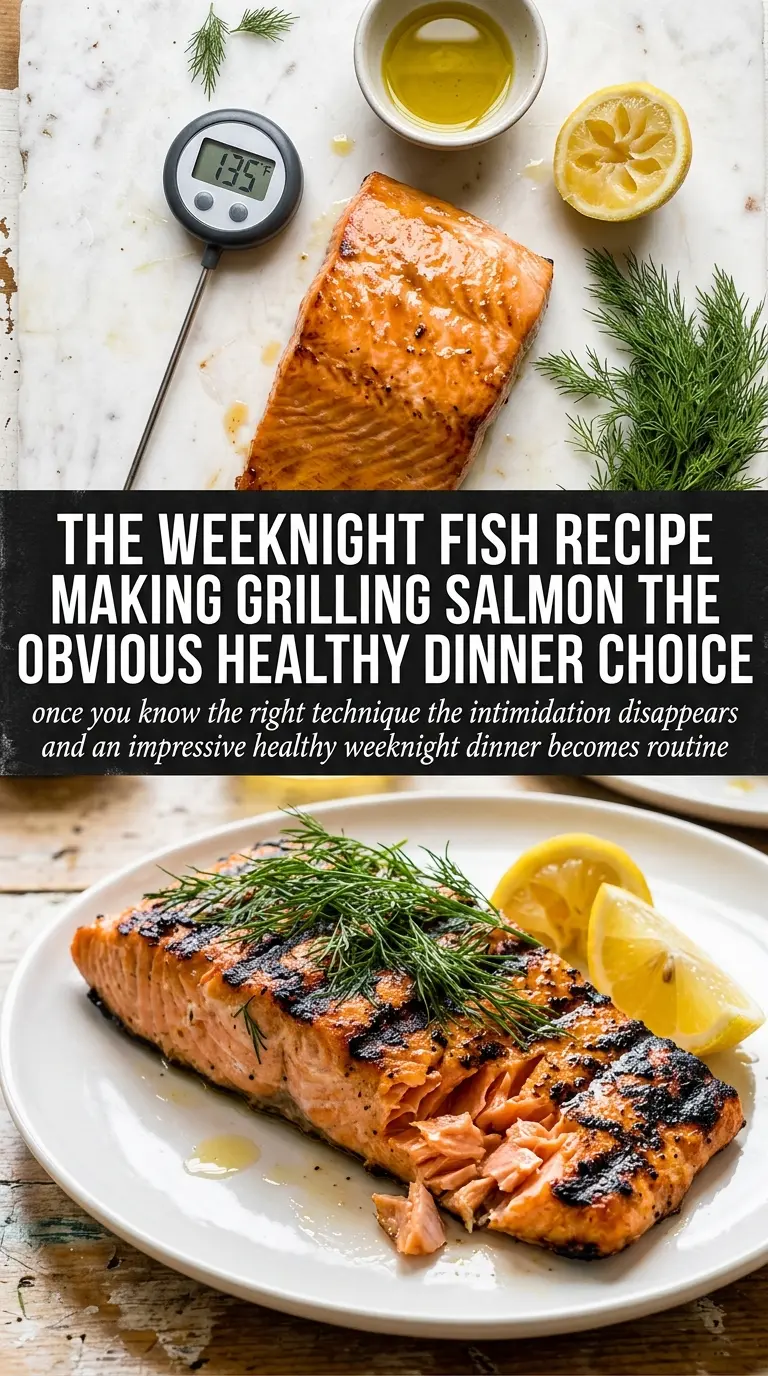 The Best Grilled Salmon crispy skin, lemon Dijon, flaky