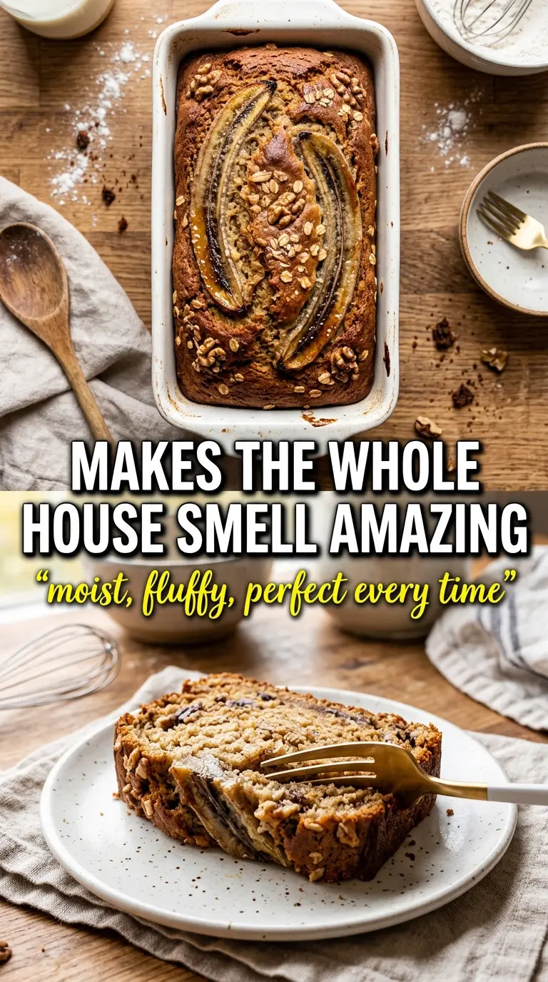 Best Banana Bread moist crumb caramelized top