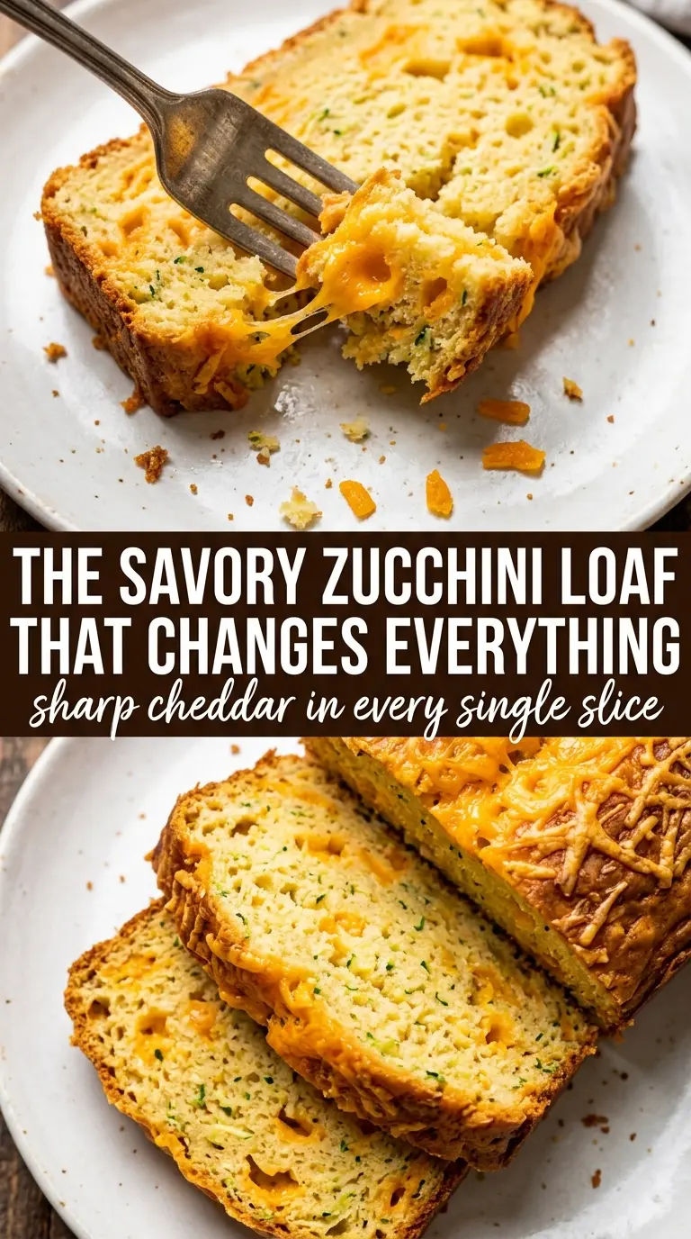 Cheddar Zucchini Bread savory cheesy loaf