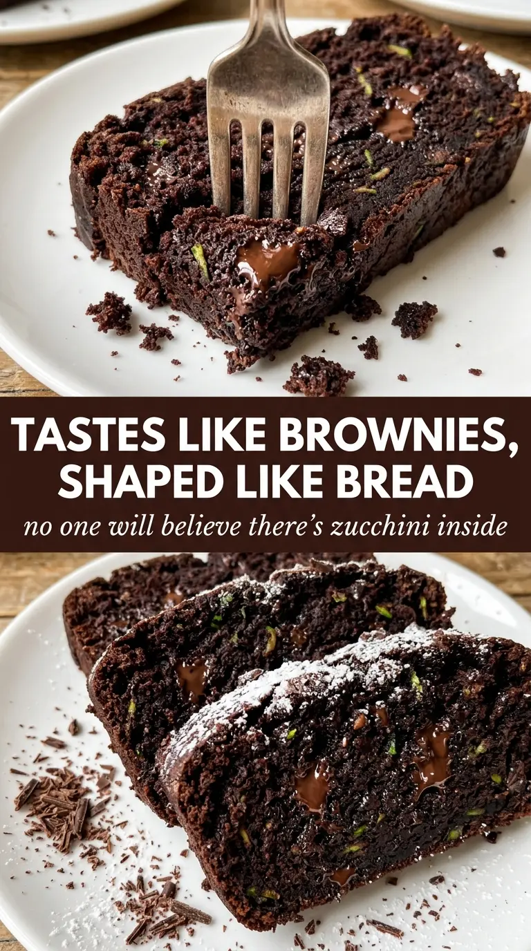 Chocolate Zucchini Bread fudgy chocolatey loaf