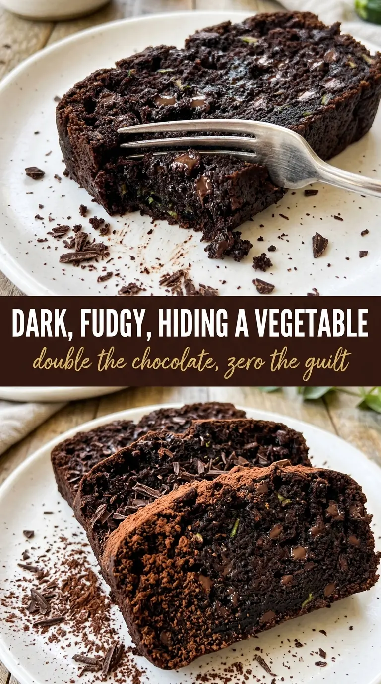 Double Chocolate Zucchini Bread fudgy chocolate chip loaf