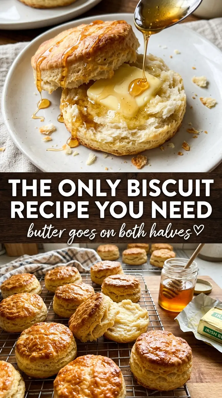 Homemade biscuits flaky buttery layers