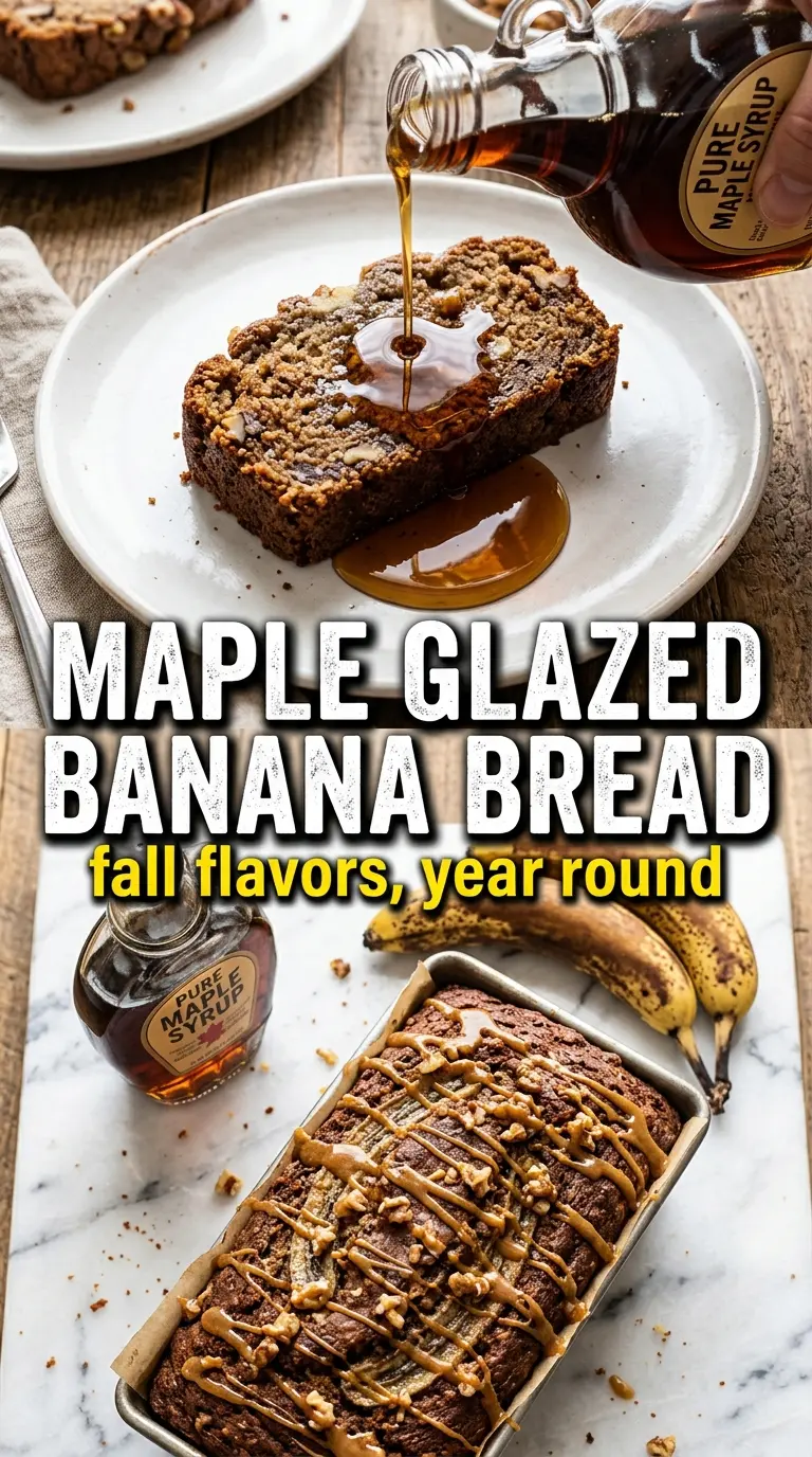 Maple Banana Bread warm spiced loaf