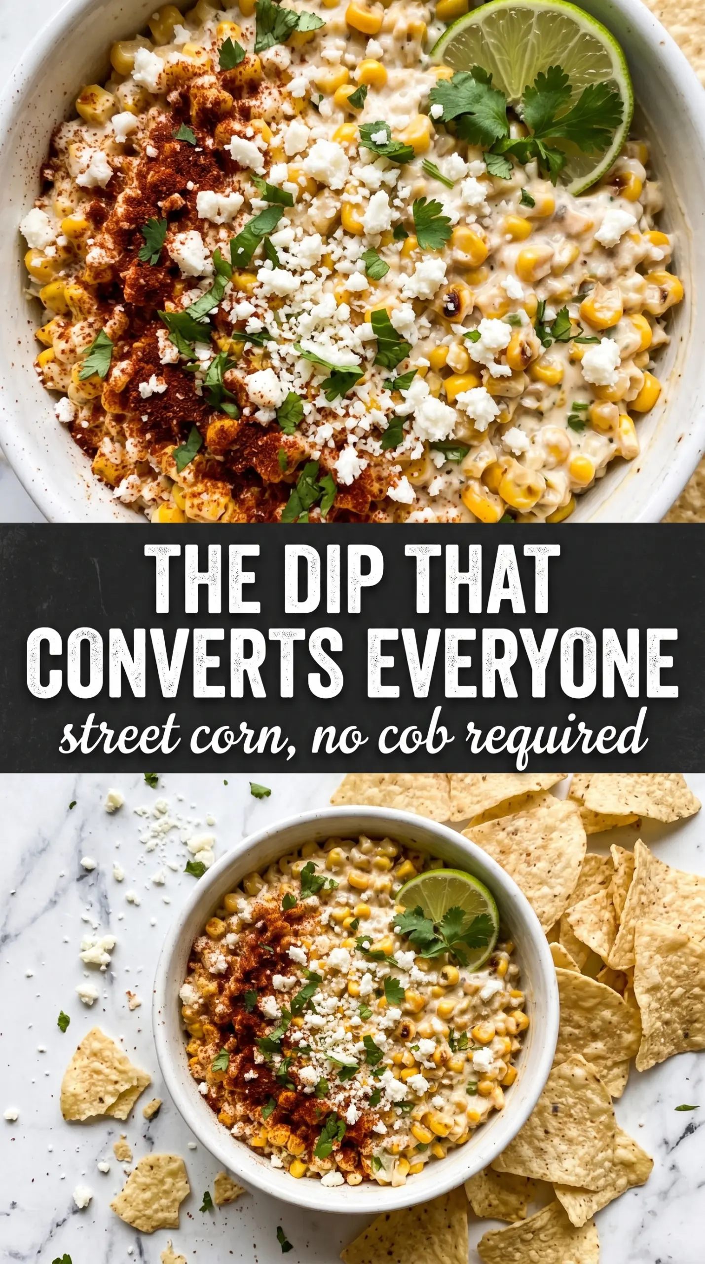 Mexican Corn Dip creamy charred cheesy