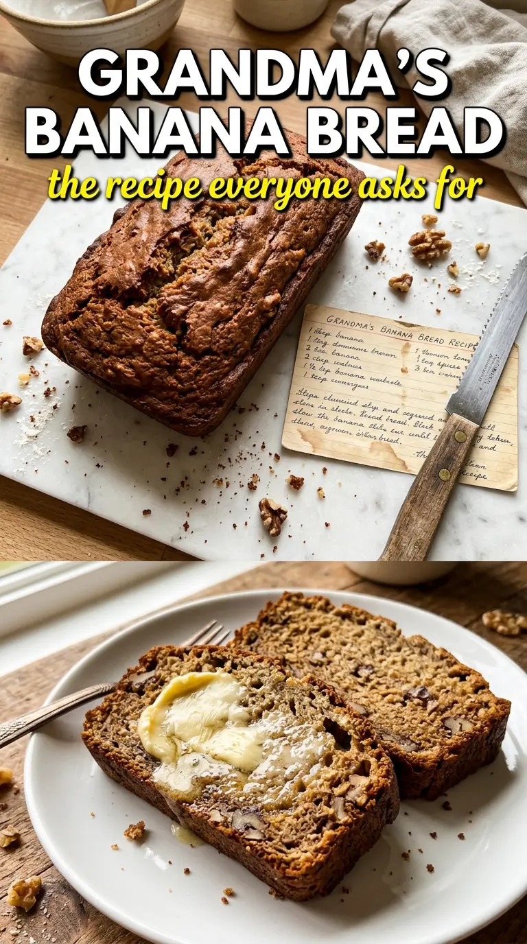 Mrs. Myers' Banana Bread old-fashioned moist crumb