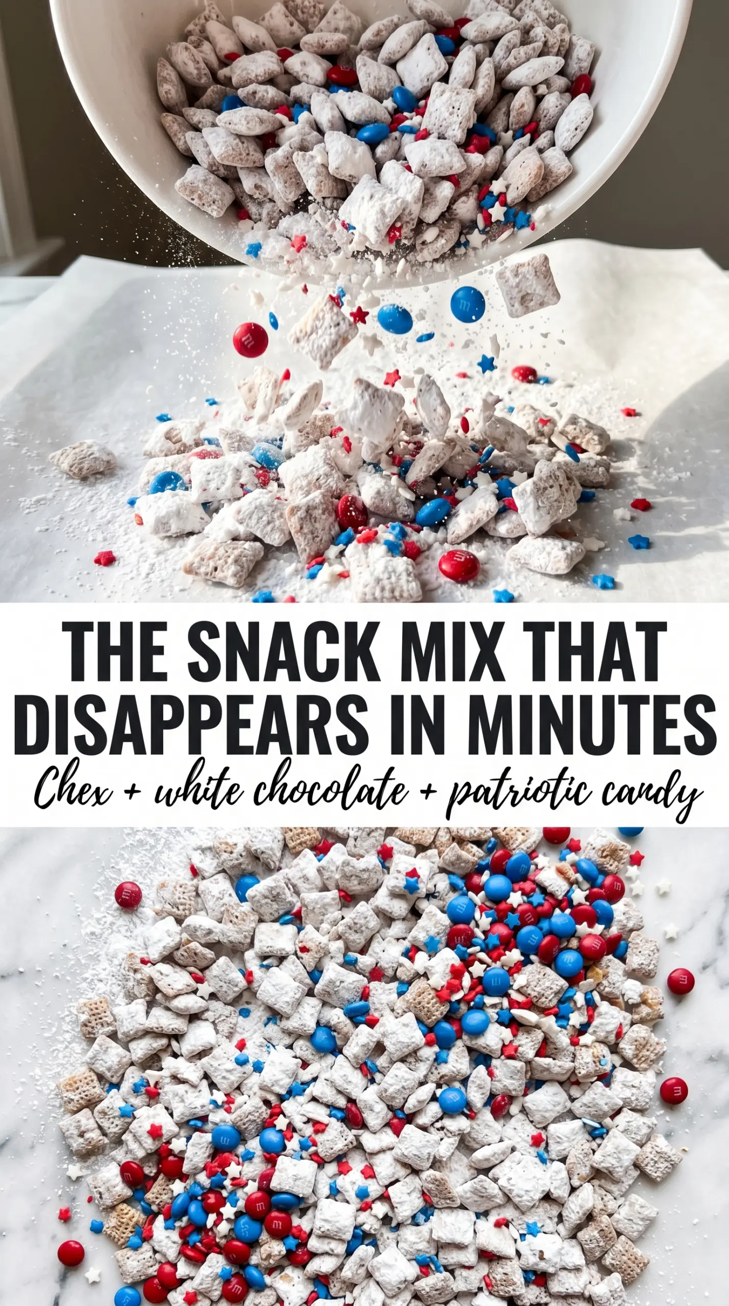 Patriotic Puppy Chow red white blue crunchy