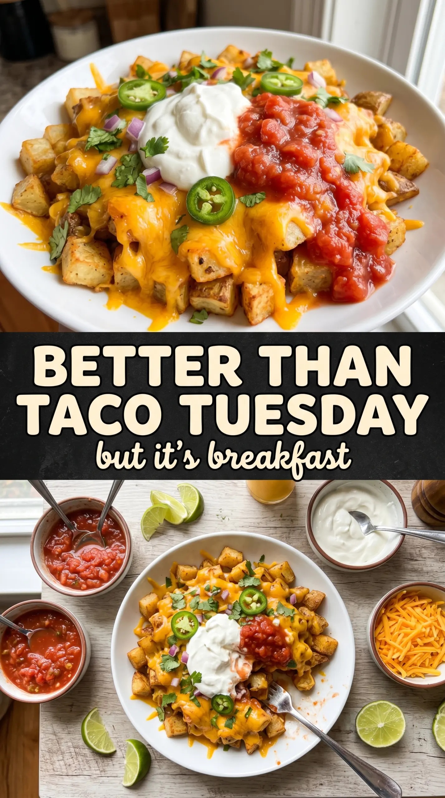 Taco Potatoes crispy cheesy Tex-Mex